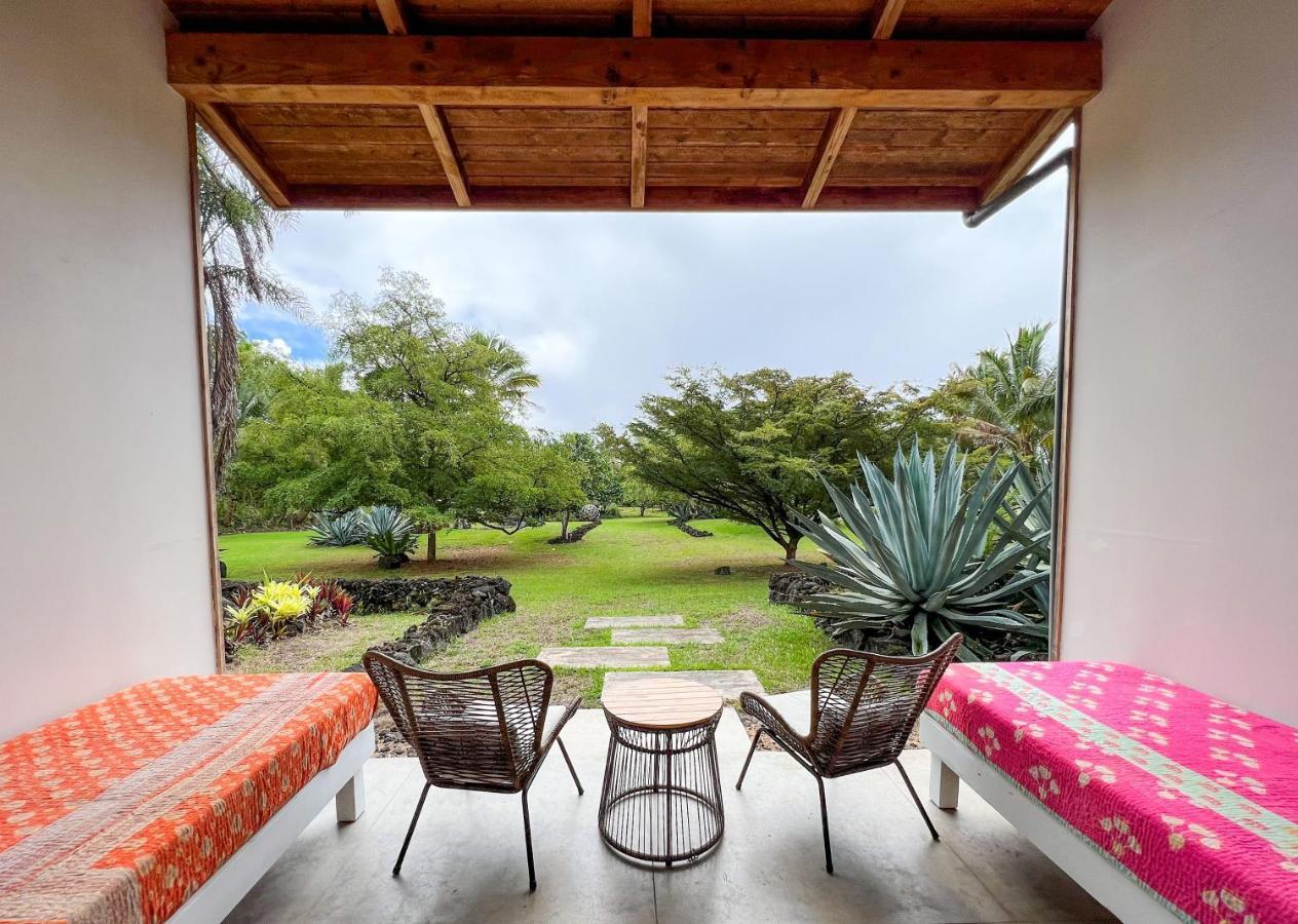 Jungle Haven Ocean Front Eco Villa On Fruit Farm Pahoa Bagian luar foto