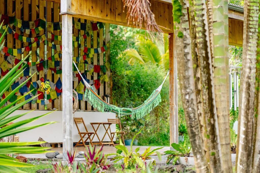 Jungle Haven Ocean Front Eco Villa On Fruit Farm Pahoa Bagian luar foto