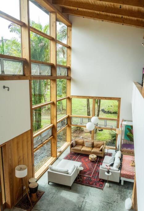 Jungle Haven Ocean Front Eco Villa On Fruit Farm Pahoa Bagian luar foto