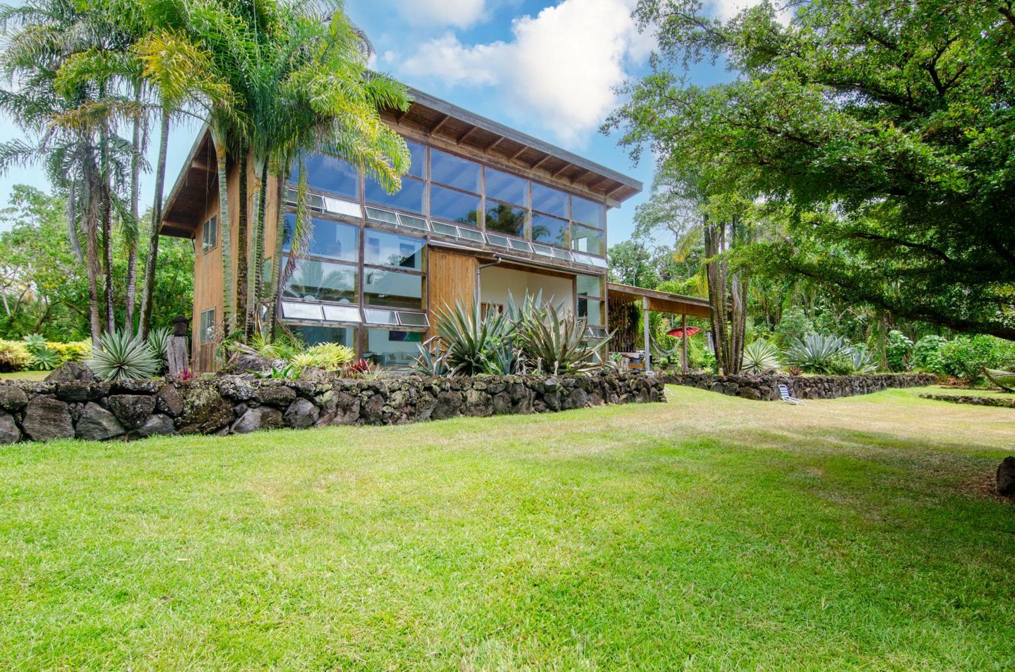 Jungle Haven Ocean Front Eco Villa On Fruit Farm Pahoa Bagian luar foto